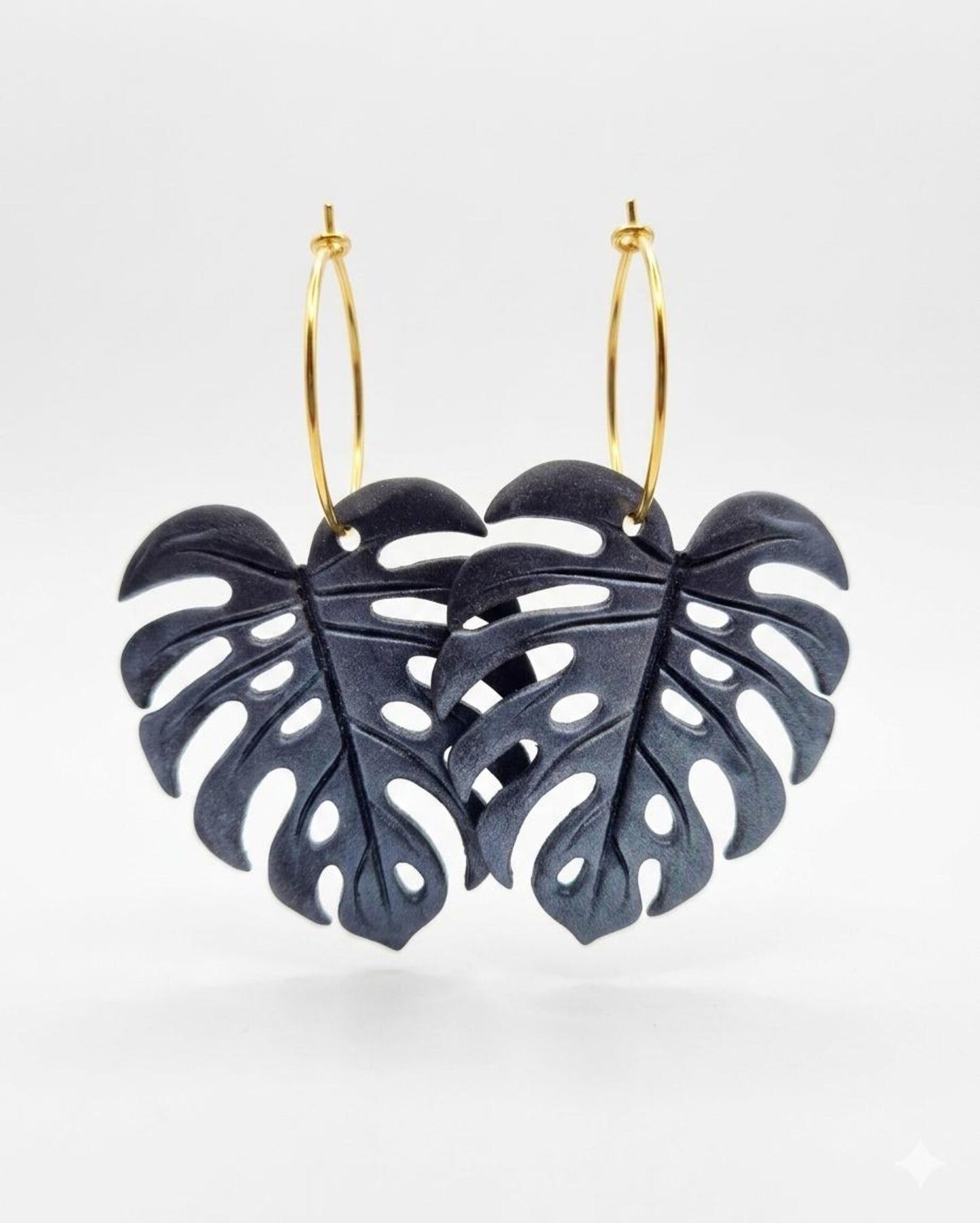 pendientes hoja blanca