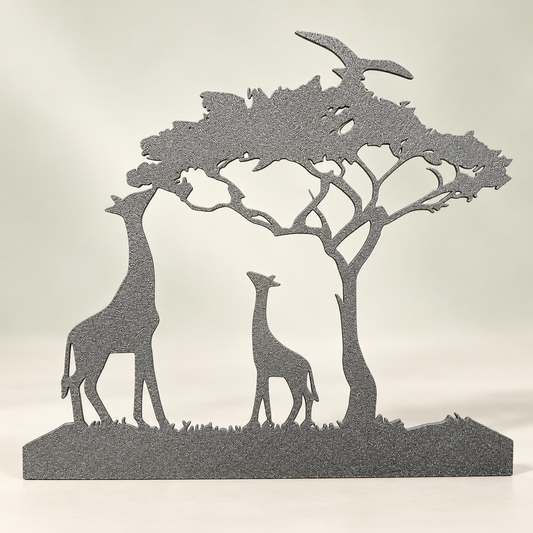 Sombra de acacia · Silueta de jirafas · vista 12