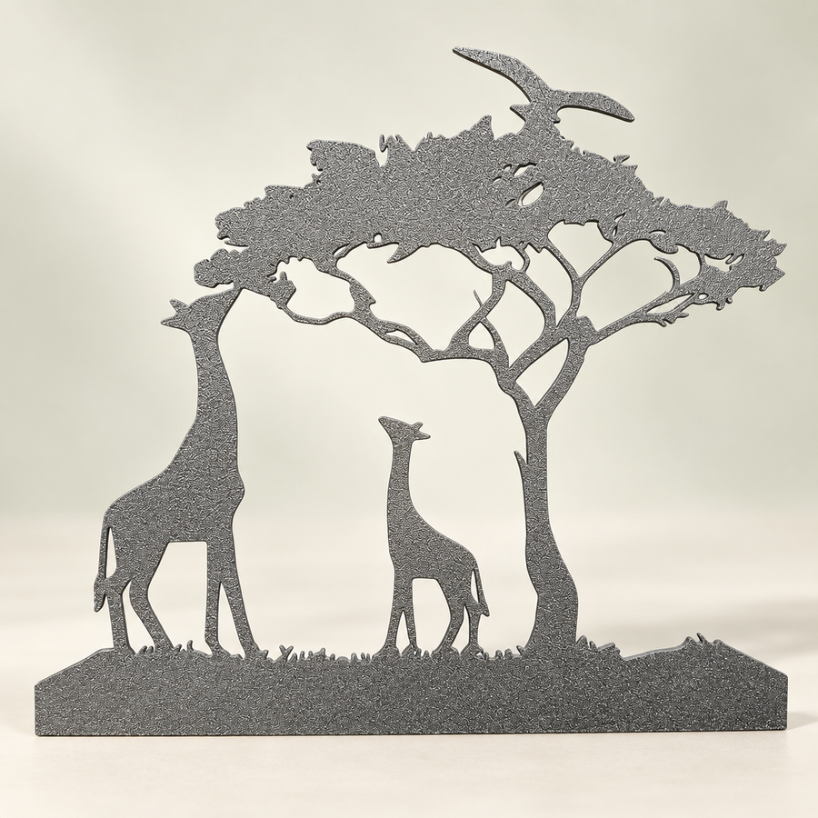 Sombra de acacia · Silueta de jirafas · vista 12